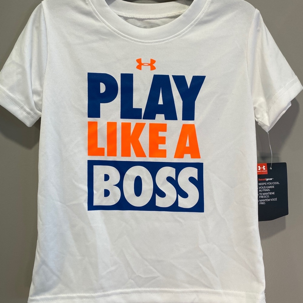 NWT Under Armour boys dry fit shirt toddler UA
